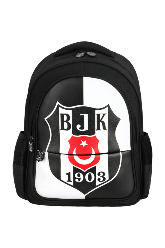 Beşiktaş Lisanslı 3 Bölmeli Siyah Beyaz Orijinal Sırt çantası