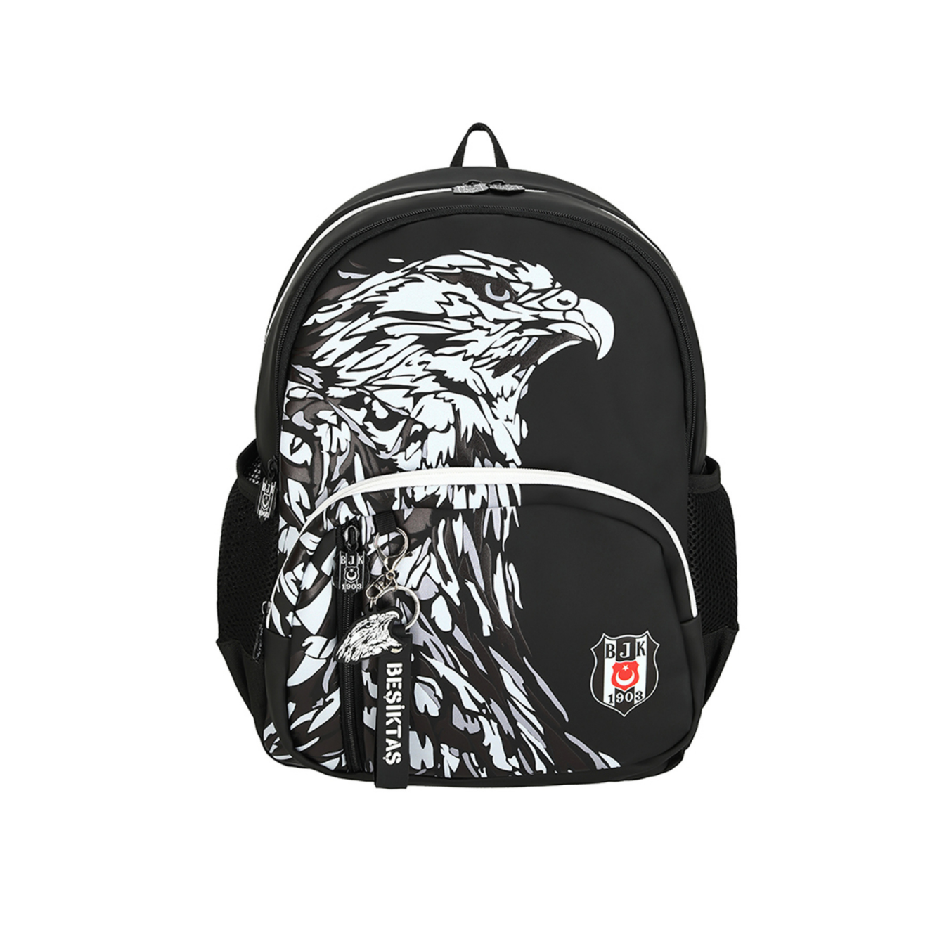 Beşiktaş Lisanslı Kartal baskılı Siyah Orijinal Okul çantası