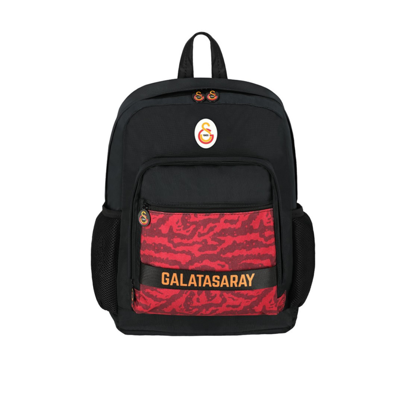 Galatasaray Lisanslı Kamuflaj Ön Cep Detaylı Siyah Orijinal Sırt çantası