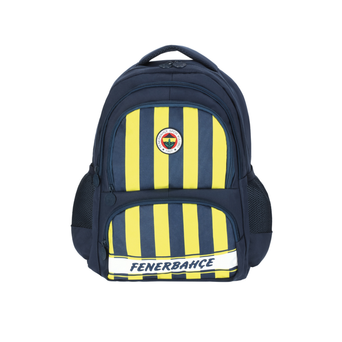 Fenerbahçe Lisanslı Çubuklu Sarı Lacivert Orijinal Okul çantası