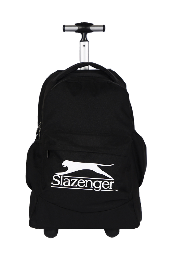 Slazenger Lisanslı Siyah Orijinal Çekçekli Trolley Sırt çantası