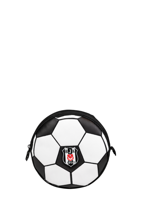 Beşiktaş Lisanslı 3D Futbol Topu Tasarımlı Kalemlik - Suni Deri Detaylı Astar Destekli Kalem Çantası